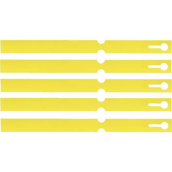 Schlüsselanhänger Schlaufe, beschriftbar, gelb, PVC, 160x12,7mm,1000/VE