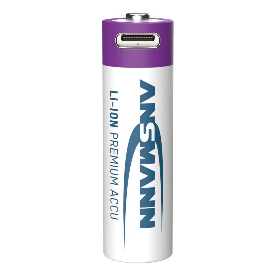 ANSMANN Lithium-Ionen Akkus Mignon AA Typ 2000 (min. 1800 mAh), 4/VE-1