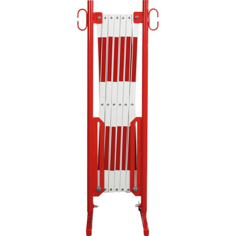 K.57 Scherensperre, mittel, rot reflektierend/weiß, stufenlos ausziehbar bis 3,6 m-0