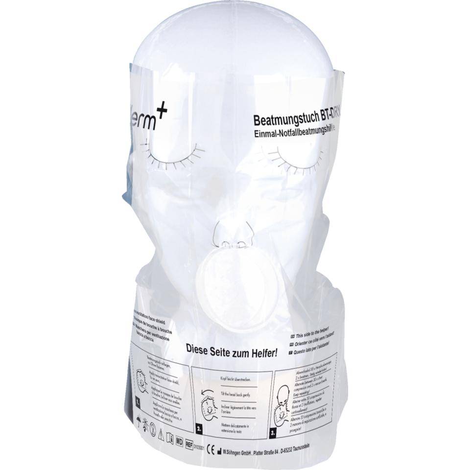 aluderm Beatmungstuch mit Filter, beidseitig verwendbar, 300x210mm, 10/VE-3