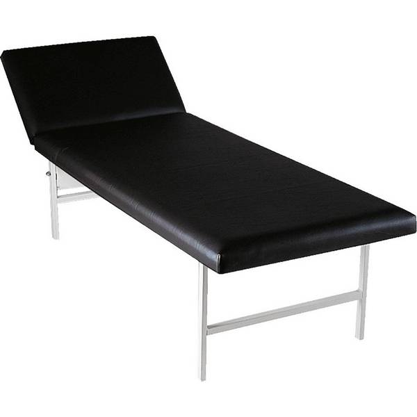 SÖHNGEN® Ruheraumliege, verstellbares Kopfteil, schwarz, 2000x700x500mm