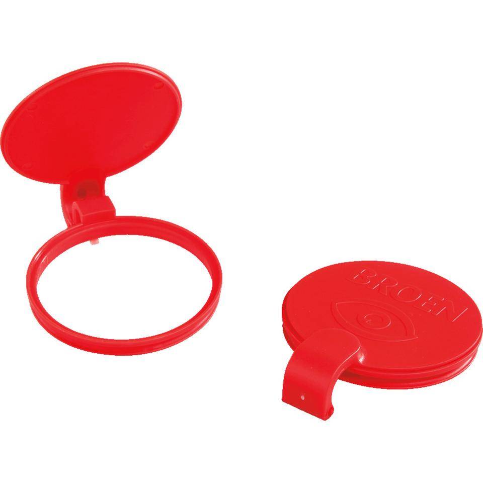 Augenschutzkappen-Staubschutzdeckel, für BROEN-LAB Handaugenduschen gemäß DIN DVGW, rot, Kunststoff-0