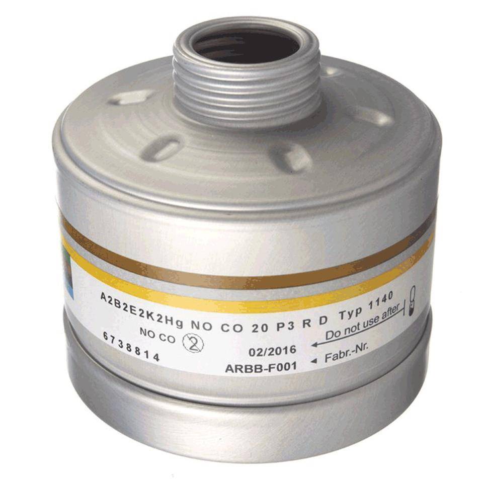 Dräger Atemschutzfilter 1140ABEK2 HgNo/CO P3 R D, Kat.III, EN 14387-0