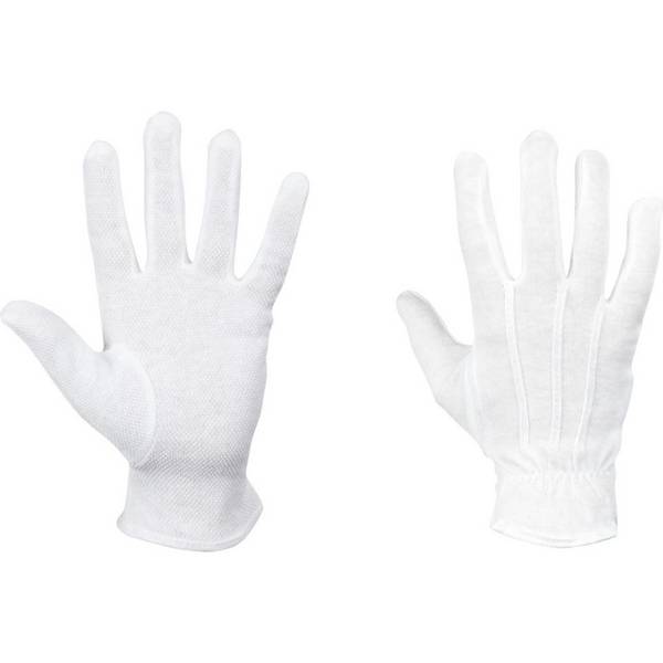 teXXor® Schutzhandschuh 1895, mit Noppen, Kat.I, weiß, Baumwolle, Größe 8