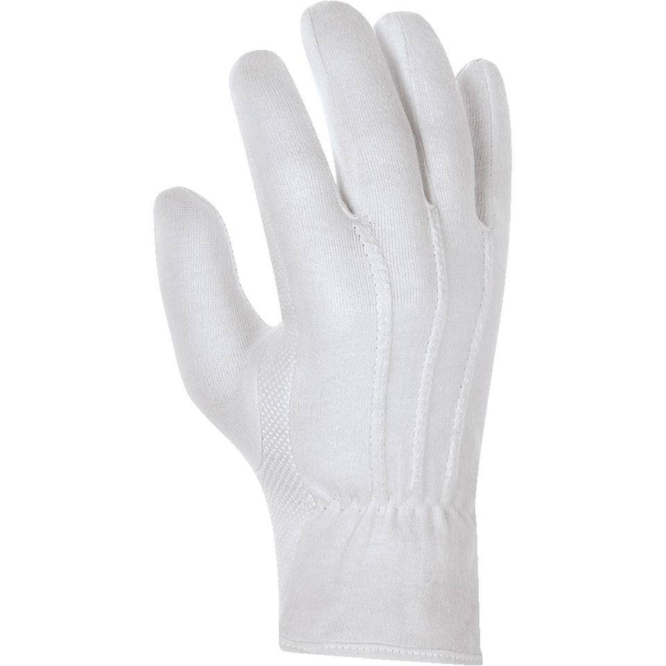 teXXor® Schutzhandschuh 1895, mit Noppen, Kat.I, weiß, Baumwolle, Größe 10-1