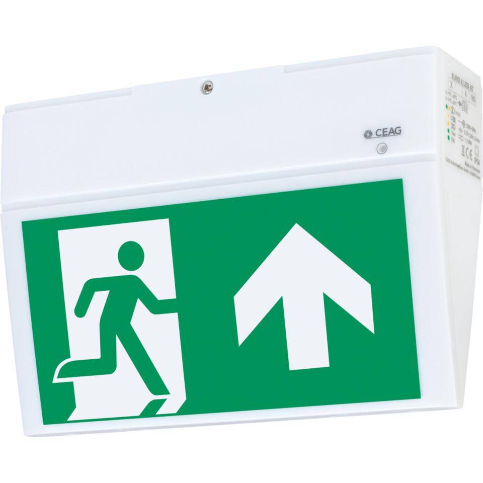 CEAG Leuchte EURO X LED AT, inkl.4 Piktos Notausgang oben, unten, rechts und links-0
