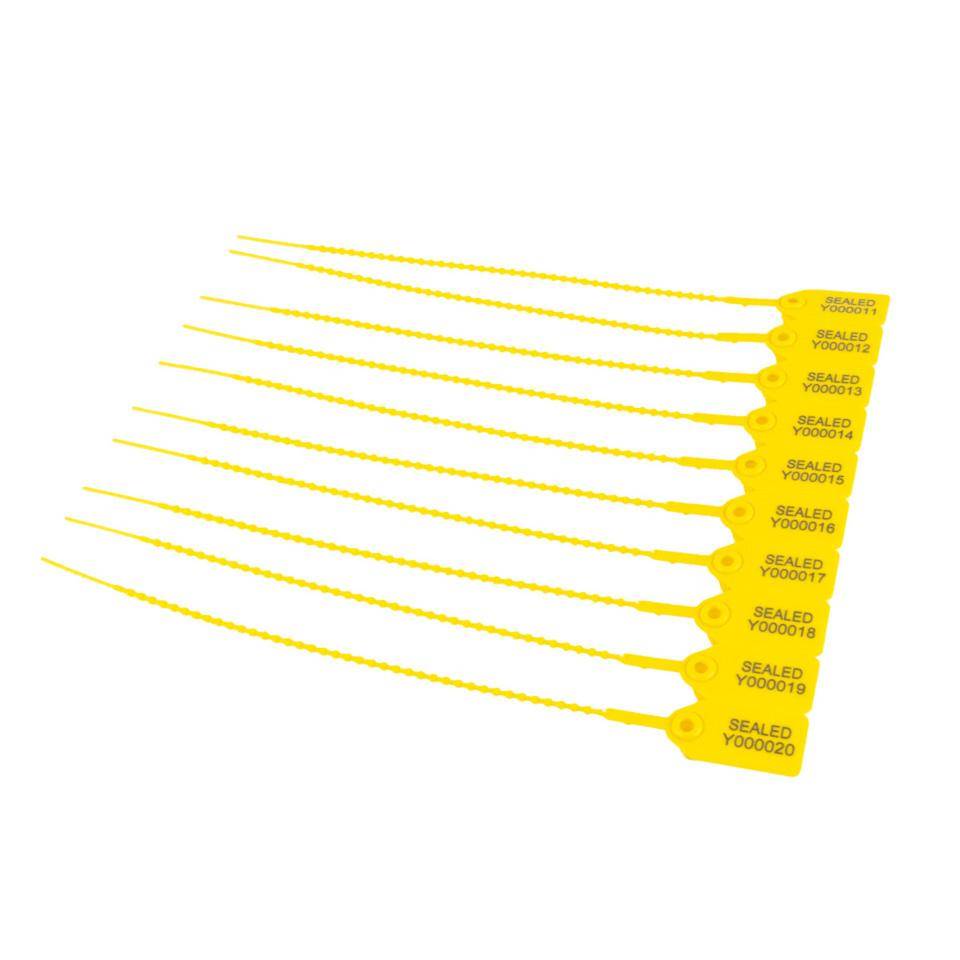 Durchziehplombe SHORT SEAL APS 250, gelb, Polypropylen, 250mm, 1000/VE-0