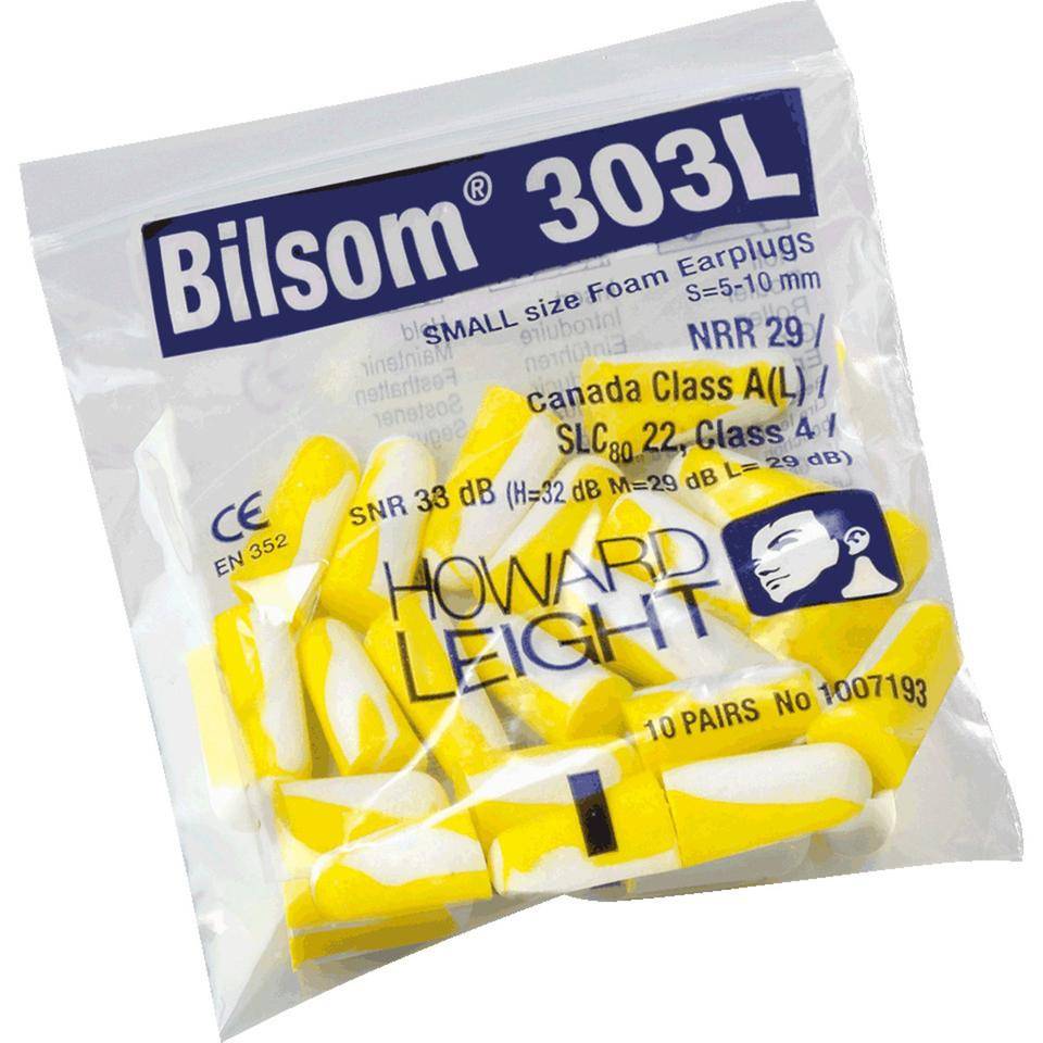 HOWARD LEIGHT Gehörschutzstöpsel 303 L, Kat.III, gelb, 20 Tüten à 10 Paar/VE-2