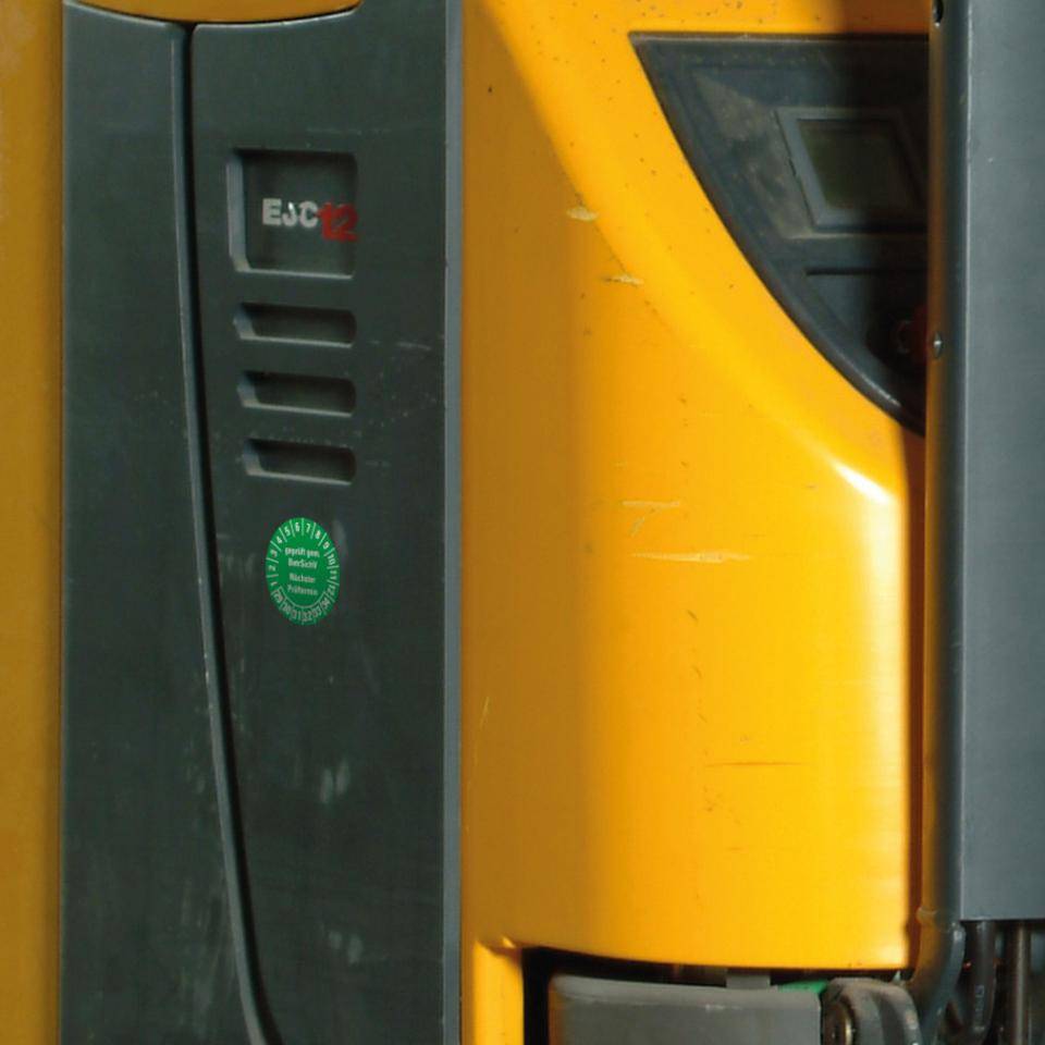Prüfplakette BetrSichV nächster Prüftermin, 29-34, grün, Dokumentenfolie, Ø30mm, 18/Bogen-3