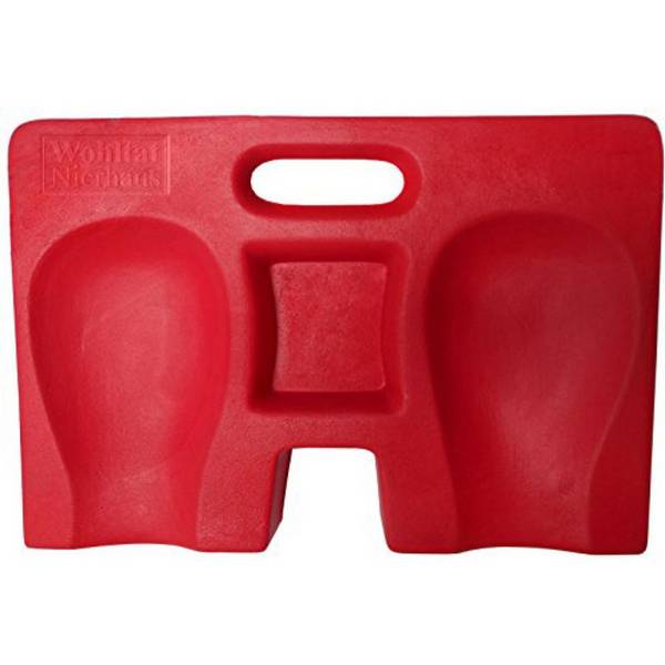 Kniekissen ANATOMIC ERGOPAD, rot, Polyurthanschaum, 420x250x50mm