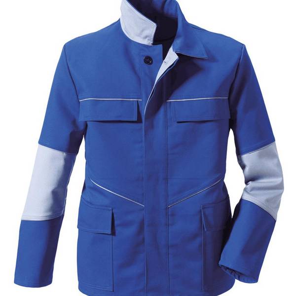 rofa Jacke, störlichtbogengeprüft, kornblau/hellgrau, Mischgewebe, Größe 52