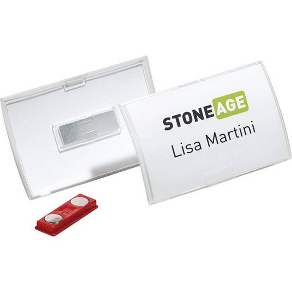DURABLE Namensschild Click Fold mit Magnet, Kunststoff, 75x40mm,10/VE