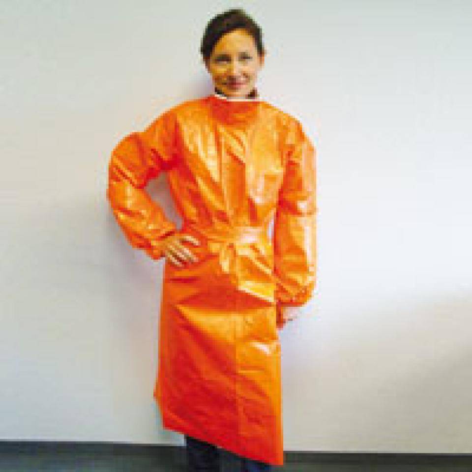 OP-Kittel D-OP-188, Kategorie I, orange, Tychem® F, Größe XL/XXL-0
