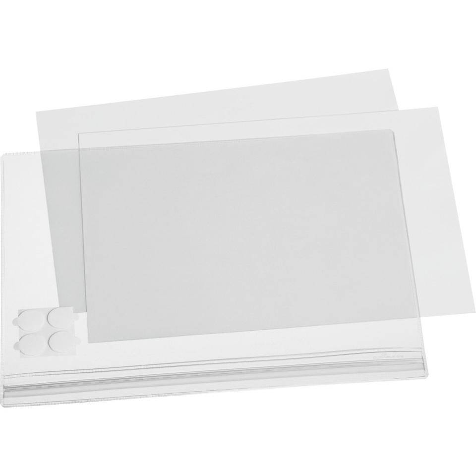 DURABLE Plakattasche, selbstklebend, transparent, Kunststoffolie, DIN A4, 5/VE-1
