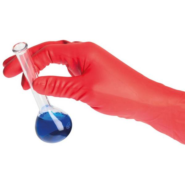SHIELDskin Handschuh Chem™ Neo Nitrile™ 300, Kat.III, rot, Größe XL, 10 VE/KAR
