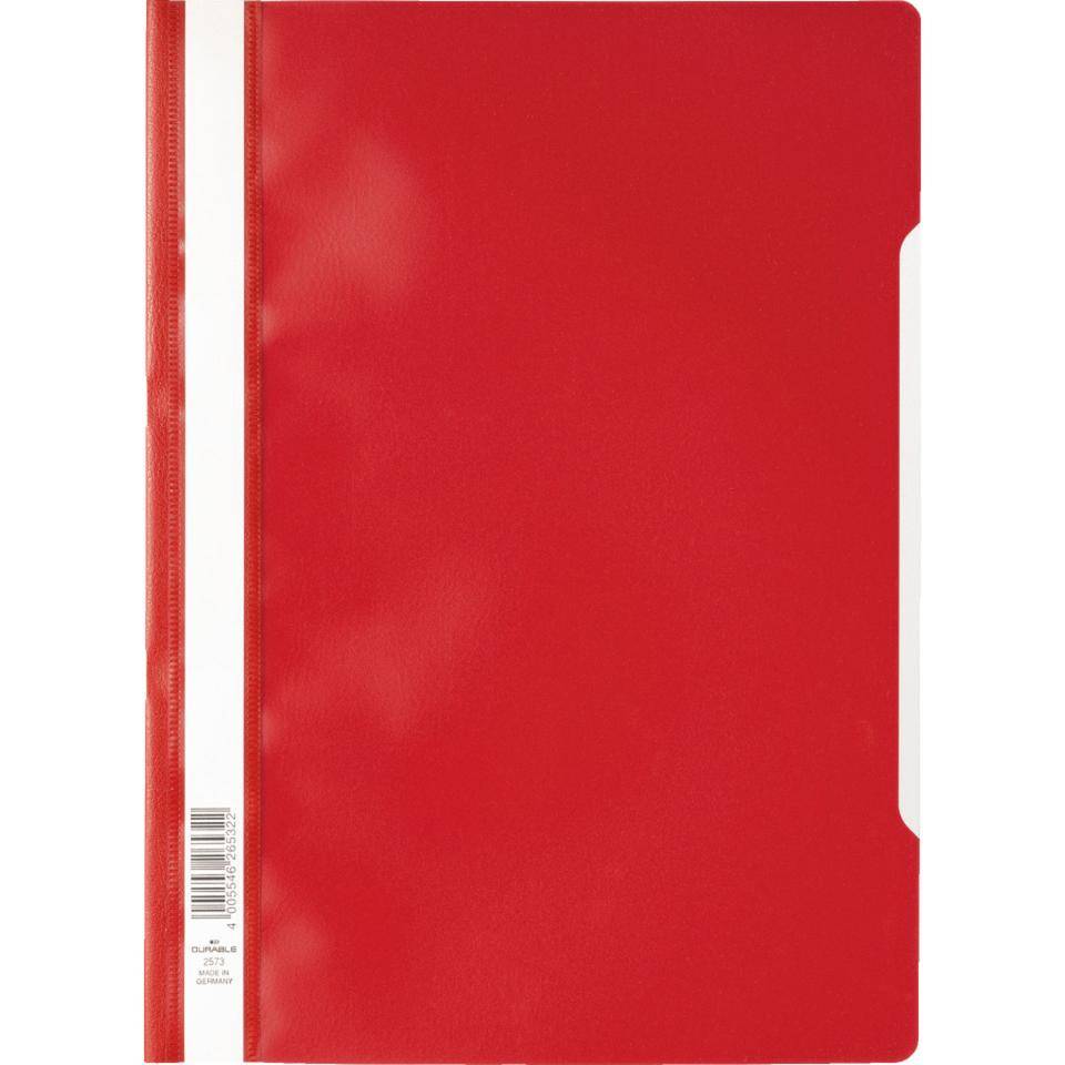 DURABLE Sichthefter A4, rot, Kunststoff, 10/VE-0