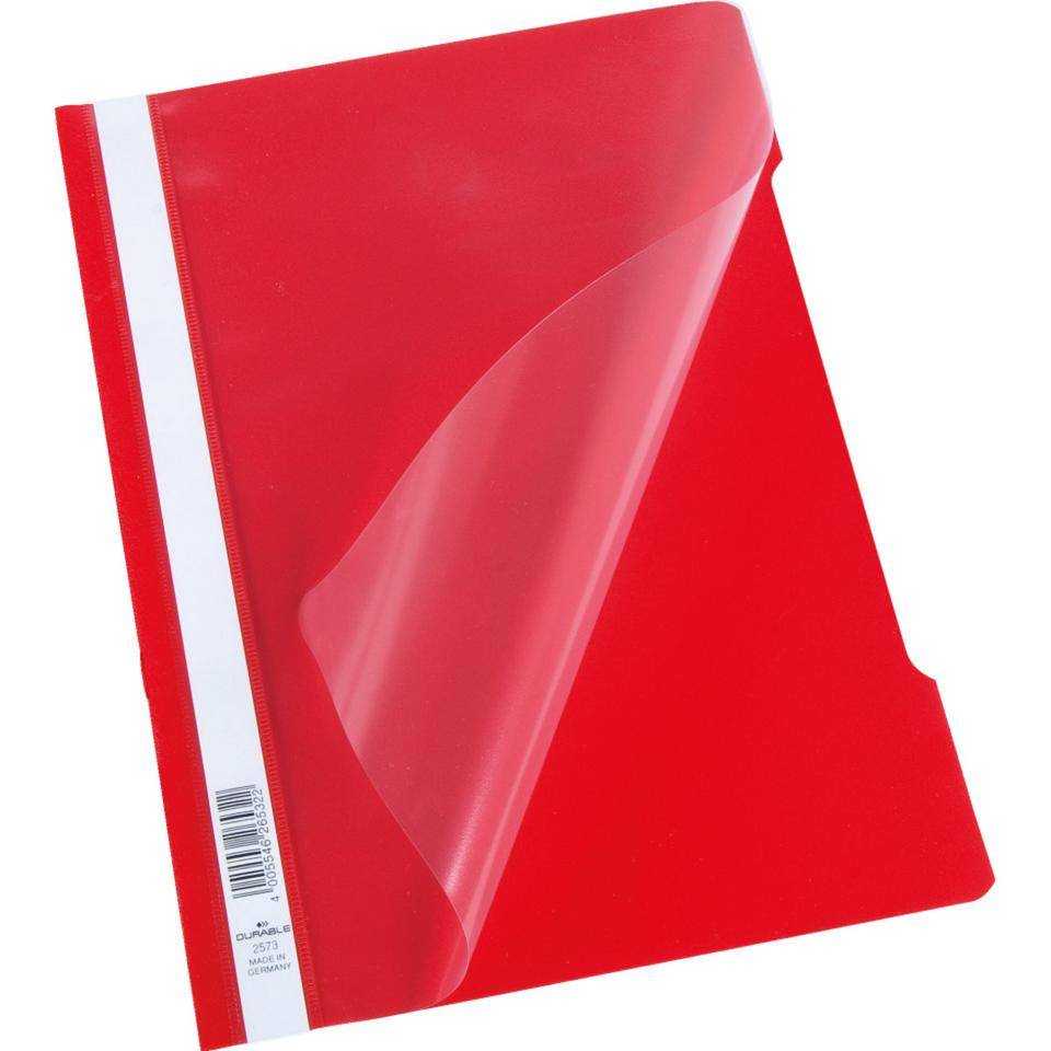 DURABLE Sichthefter A4, rot, Kunststoff, 10/VE-1