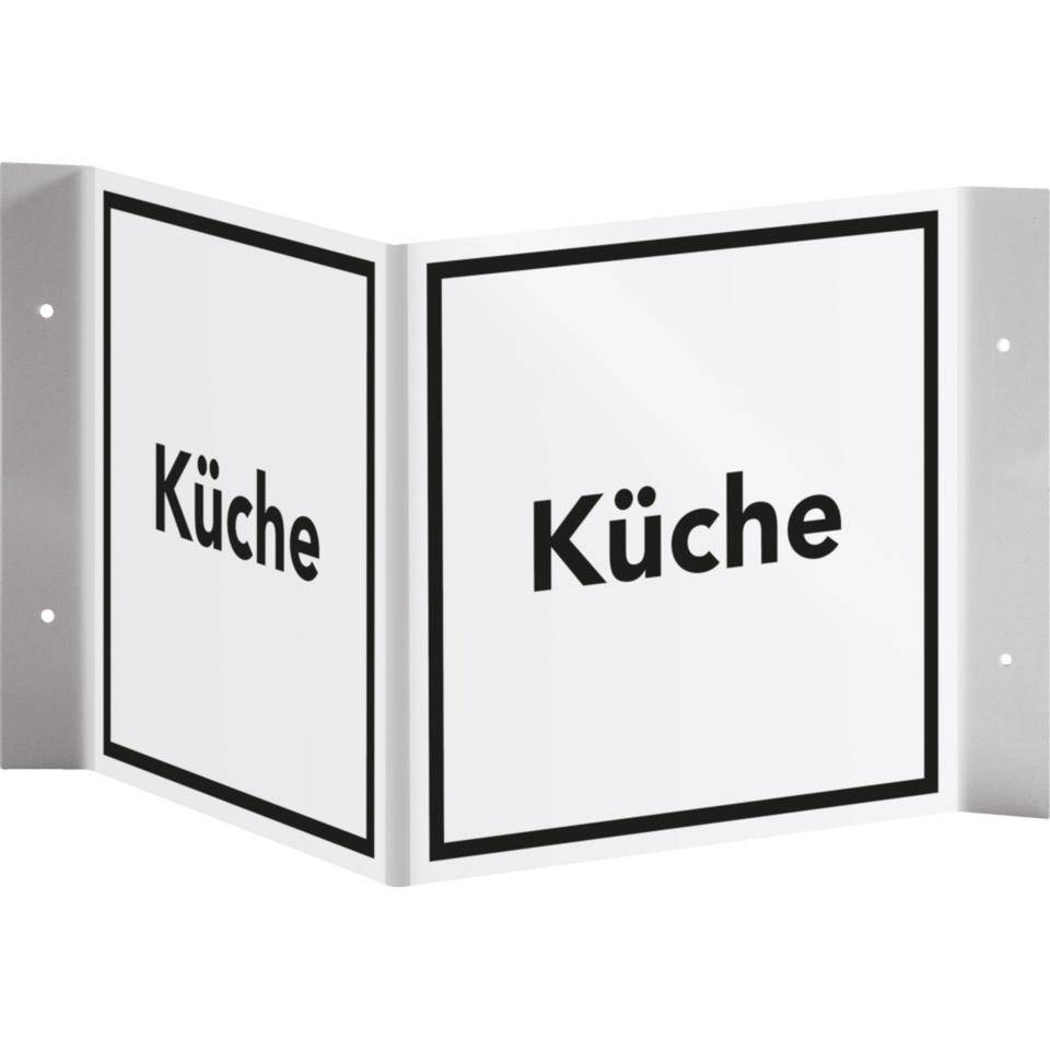 Tür-Nasenschild Küche, Kunststoff, 150x150mm-0