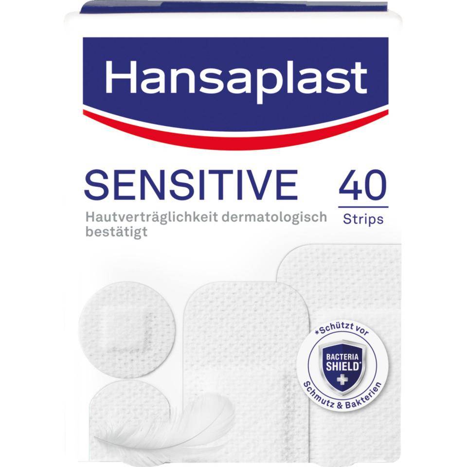 Hansaplast® Sensitive, hautfreundlich, atmungsaktiv, 5Pack/VE, 40Strips/Pack-0