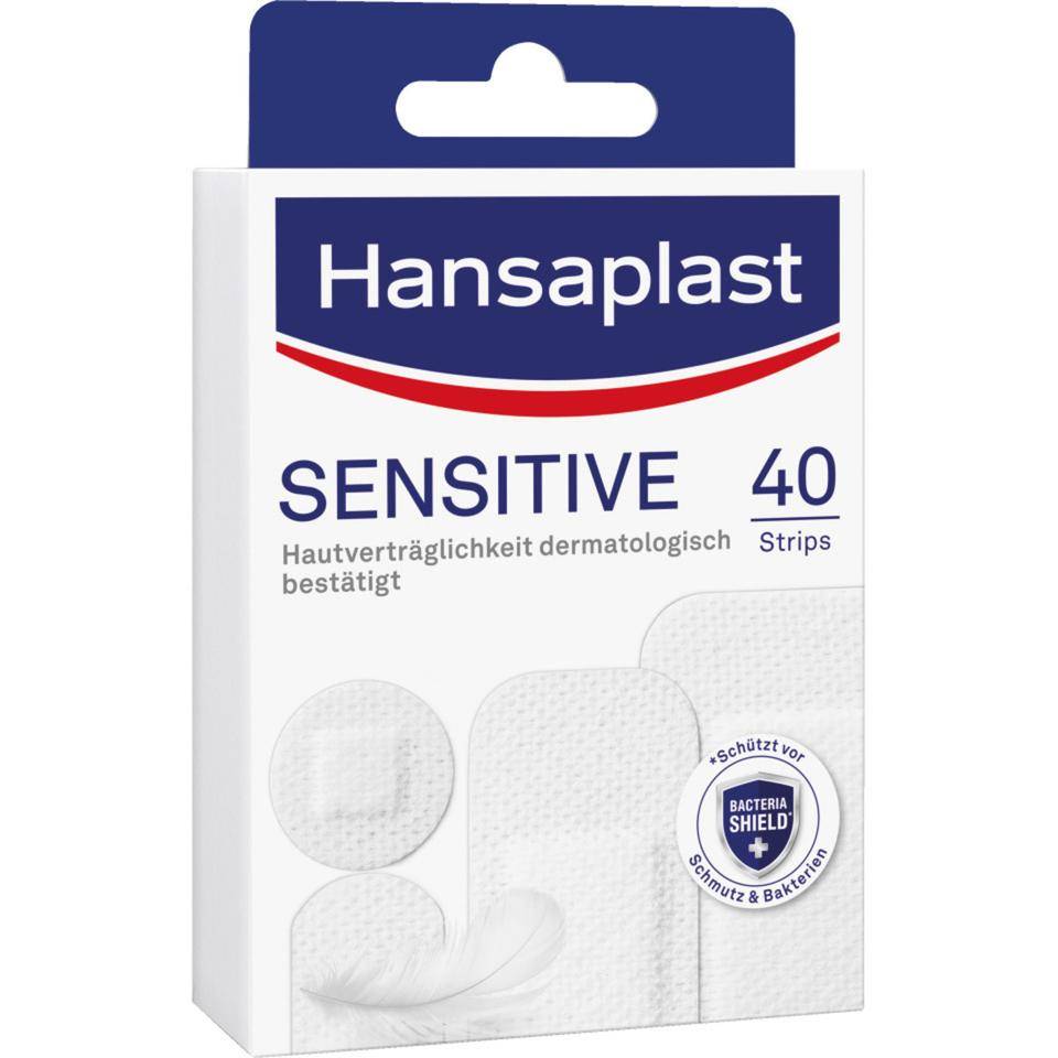 Hansaplast® Sensitive, hautfreundlich, atmungsaktiv, 5Pack/VE, 40Strips/Pack-2