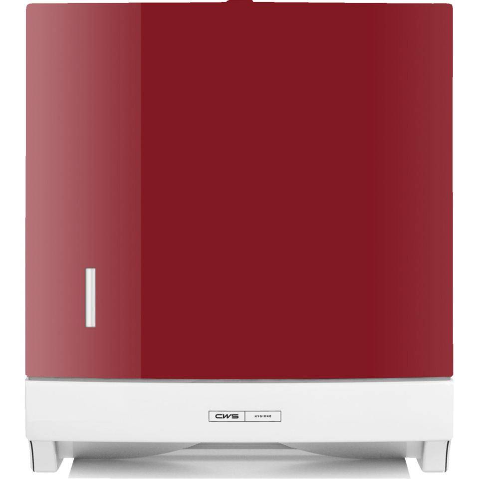 CWS Faltpapierspender Paradise Slim, rot, Kunststoff, 300 Blatt-0