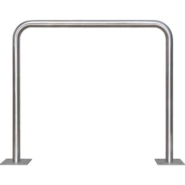 K.57 Fahrrad-Anlehnbügel Proof, zum Aufdübeln, Edelstahl, 900x800mm