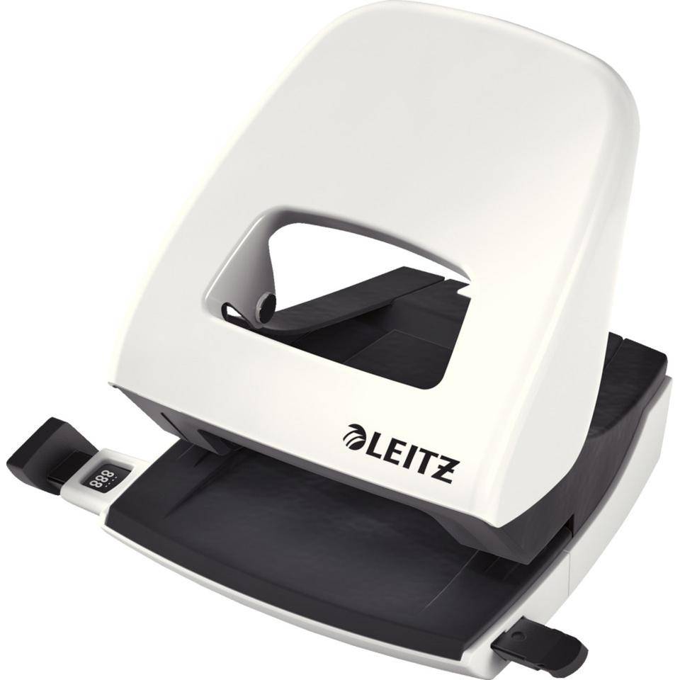 LEITZ Bürolocher New NeXXt, mit ergonomischer Griffmulde, weiß, 107x100mm-0