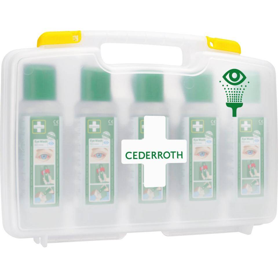 CEDERROTH Augenduschen-Koffer, mit 5 Cederroth Eye Wash 500 ml, 430x103x318mm-2