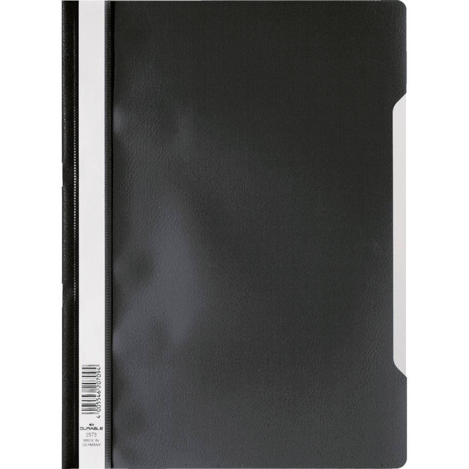 DURABLE Sichthefter A4, schwarz, Kunststoff, 10/VE-0