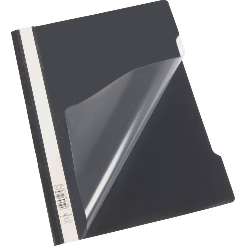 DURABLE Sichthefter A4, schwarz, Kunststoff, 10/VE-1