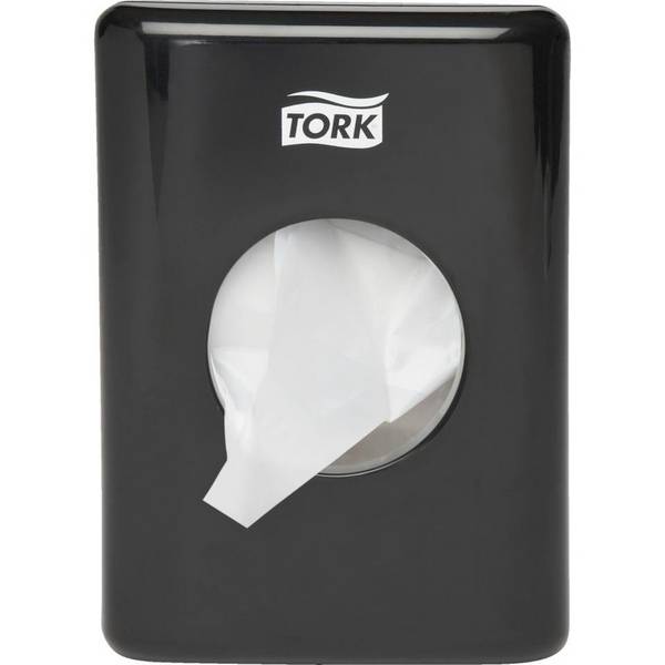 TORK Spender für Hygienebeutel Elevation Design, schwarz, Kunststoff, 100x140x36mm