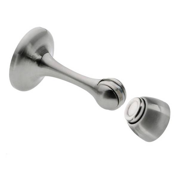 Magnet-Türstopper TWM 2495 Ni SB, Wandmontage, 95mm, inkl. Befestigungsmaterial