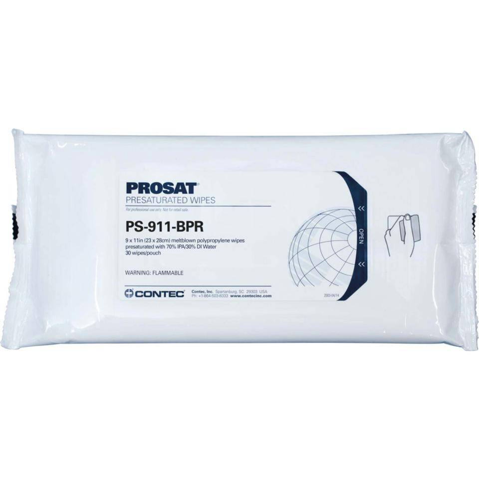 RR-Tuch PROSAT® PS-911-BPR,ISO 5-9,GMP C/D,Polypropylen,23x28cm,30 Tücher/VE-0