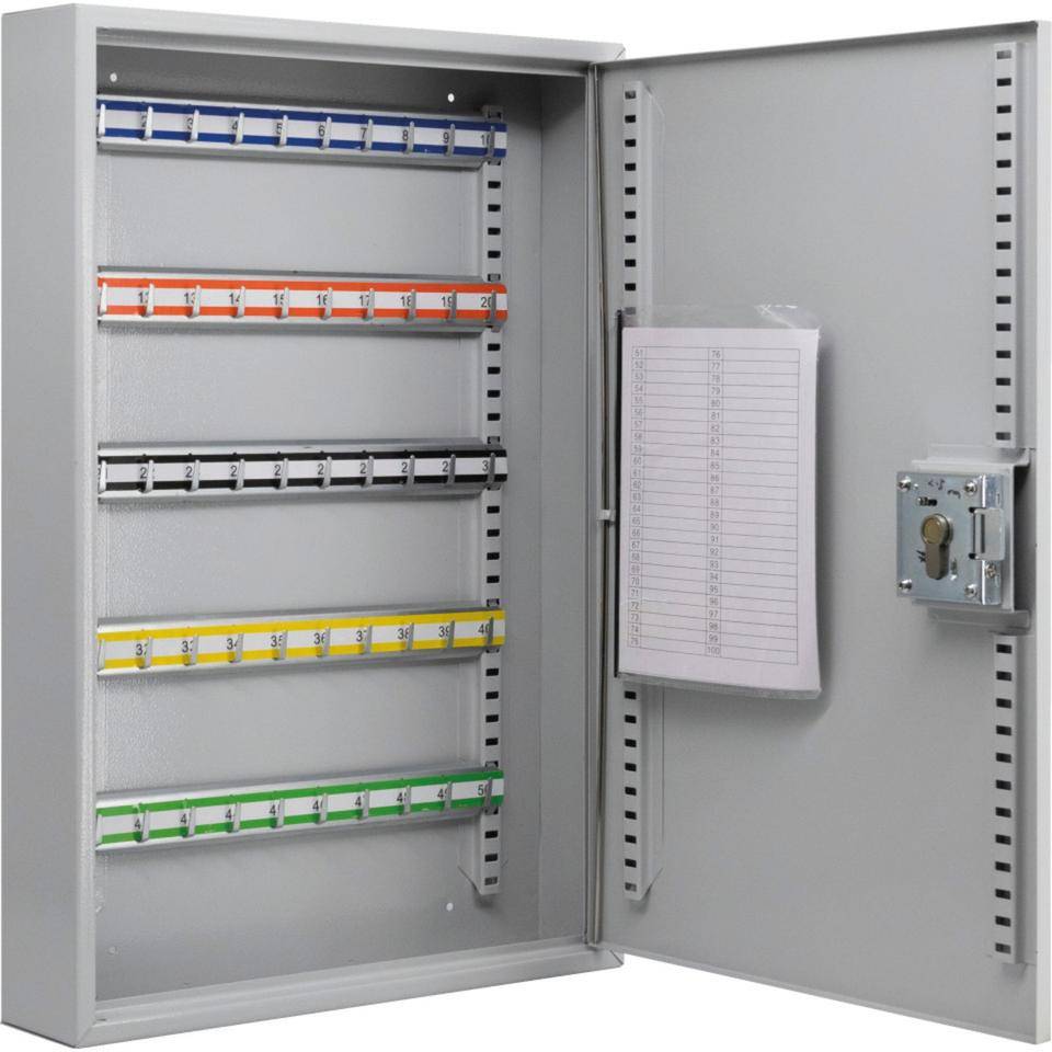 BURG WÄCHTER Schlüsselschrank Serie 6850, mit 100 Haken, 380x500x80mm-0