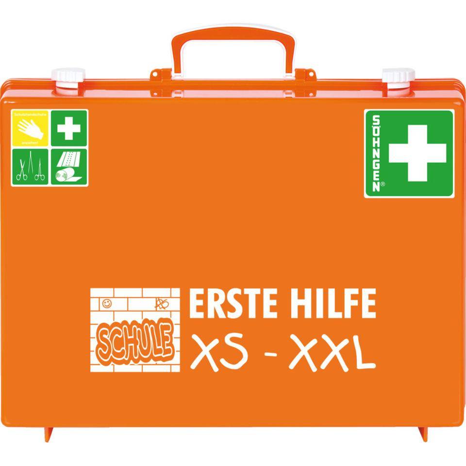 SÖHNGEN® EH-Koffer Schule XS - XXL, i.A.a. ASR A4.3 (DIN 13157),orange, Wandhalterung-0