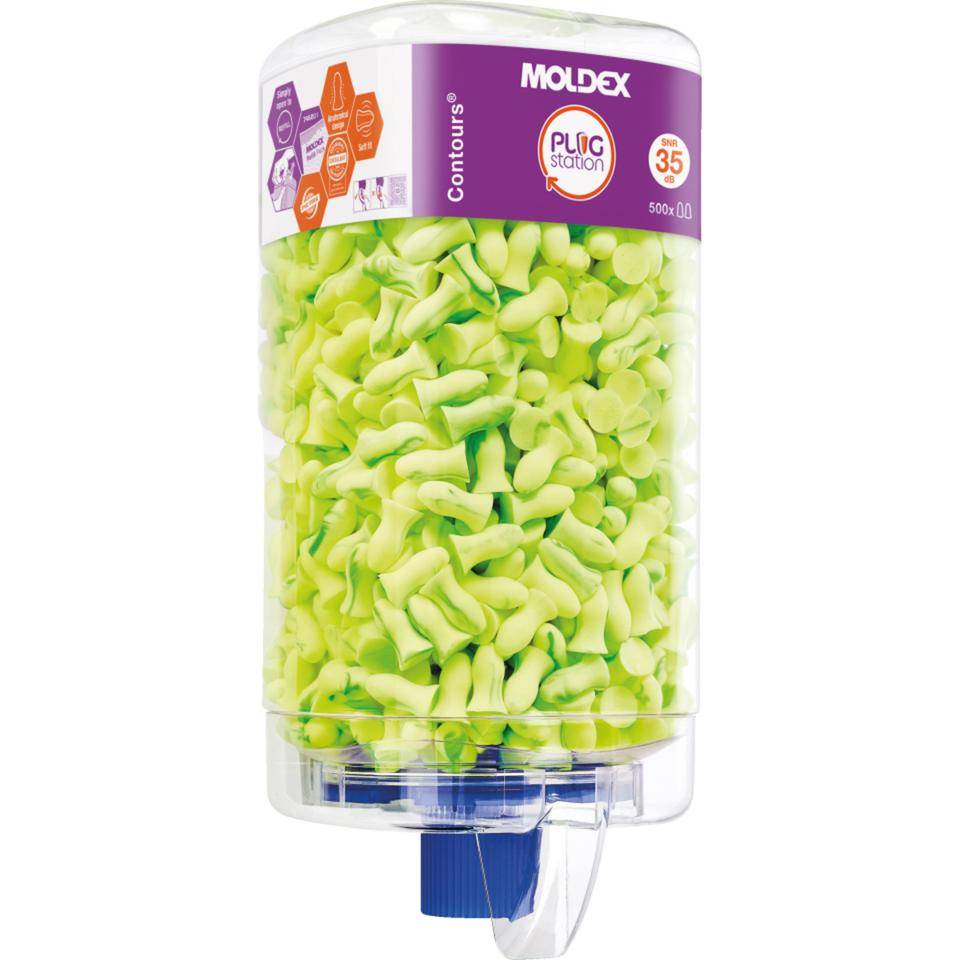MOLDEX Gehörschutzstöpsel Contours® 7450 01, Kat.III, grün, Polyurethan, 500 Paar/VE-0