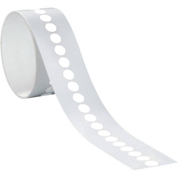 Markierungspunkte, weiß, Cellulose-Folie, selbstklebend, Ø 25mm,100/Rolle