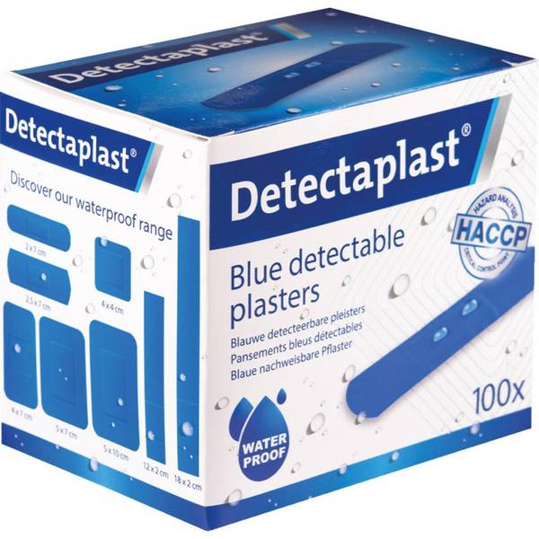 Detectaplast® Pflaster Univeral Strips, detektierbar, blau, 19x72mm, 100/VE
