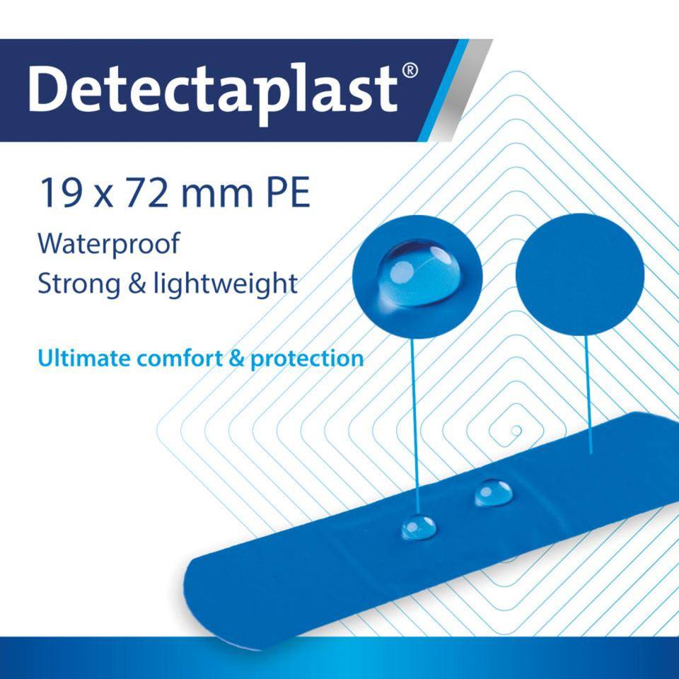 Detectaplast® Pflaster Univeral Strips, detektierbar, blau, 19x72mm, 100/VE-1