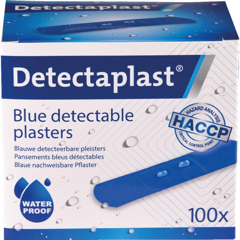Detectaplast® Pflaster Univeral Strips, detektierbar, blau, 19x72mm, 100/VE-3