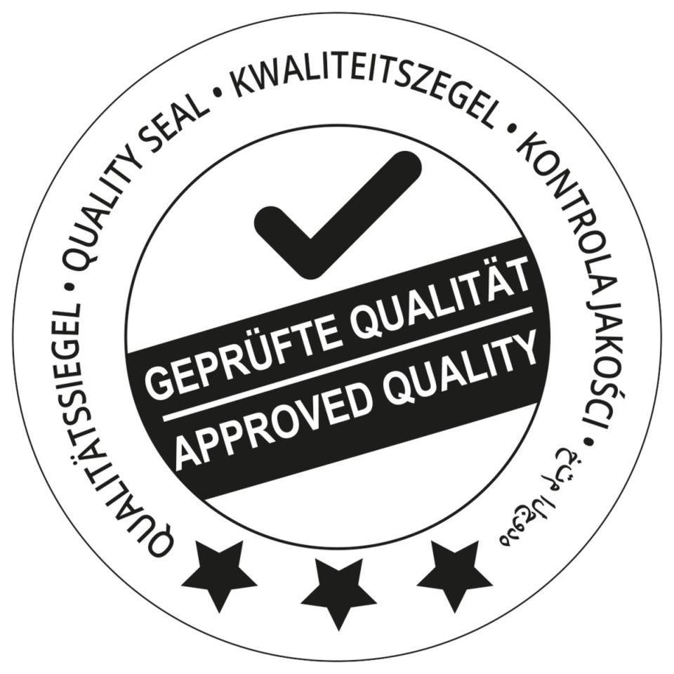 Qualitätssiegel GEPRÜFTE QUALITÄT, mehrsprachig, Dokumentenfolie, Ø 40mm, 500/Rolle-0
