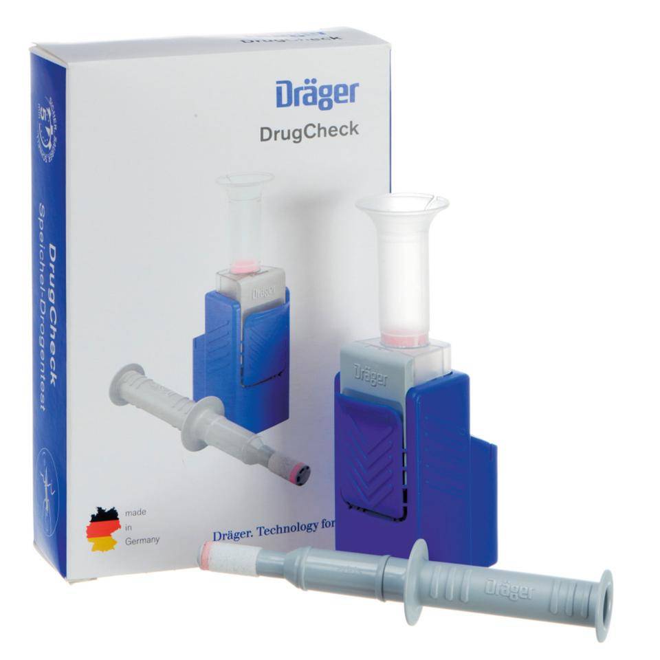 Dräger Schnelltest DrugCheck 3000, zum Nachweis kürzlich konsumierter Drogen-0