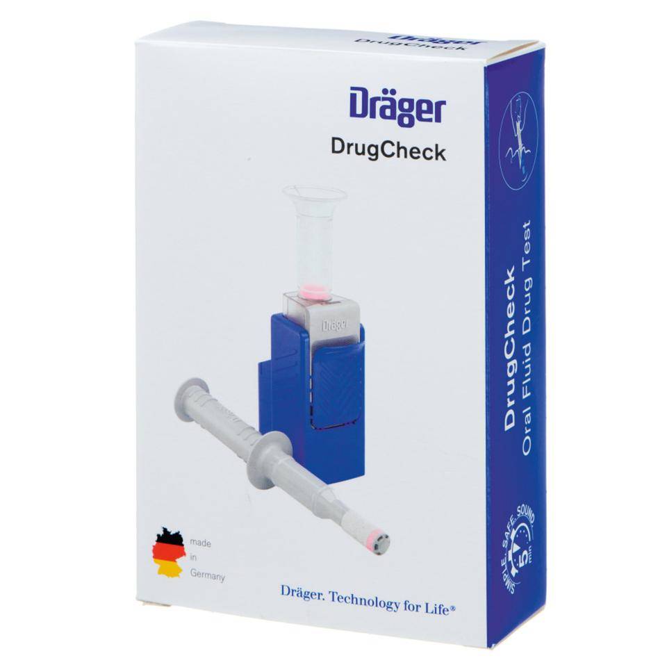 Dräger Schnelltest DrugCheck 3000, zum Nachweis kürzlich konsumierter Drogen-2