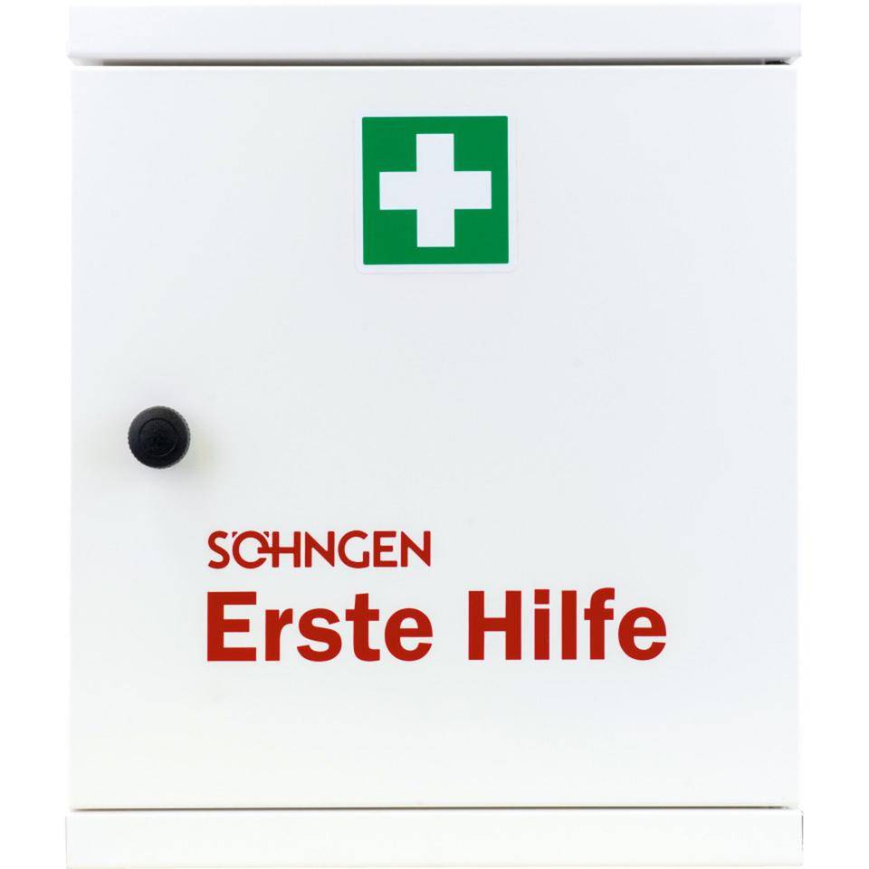 SÖHNGEN® Verbandschrank NovoLine 2, Füllung DIN 13169, weiß, 360x560x200mm-0