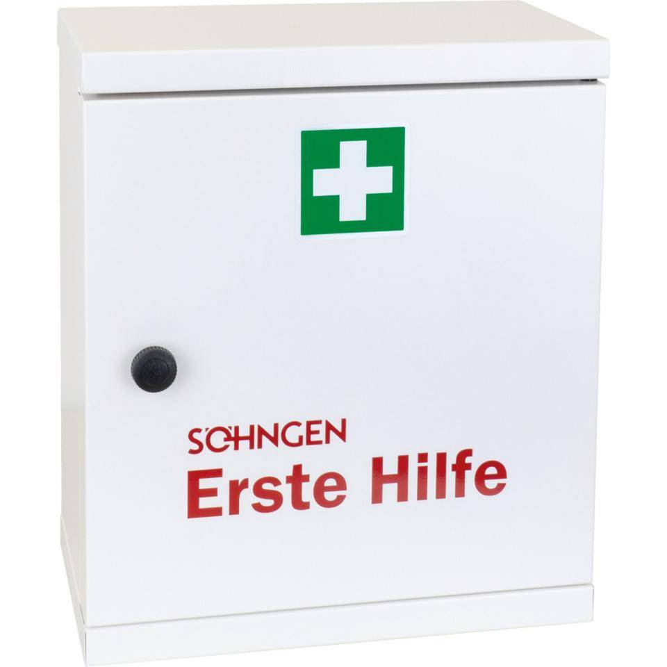 SÖHNGEN® Verbandschrank NovoLine 2, Füllung DIN 13169, weiß, 360x560x200mm-2