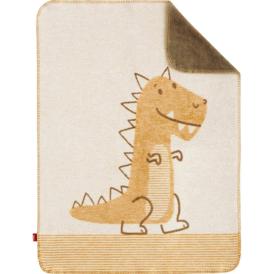 Jacquard Decke s.Oliver Junior, Dinosaurier, verstärkte Baumwolle, 75x100mm-0