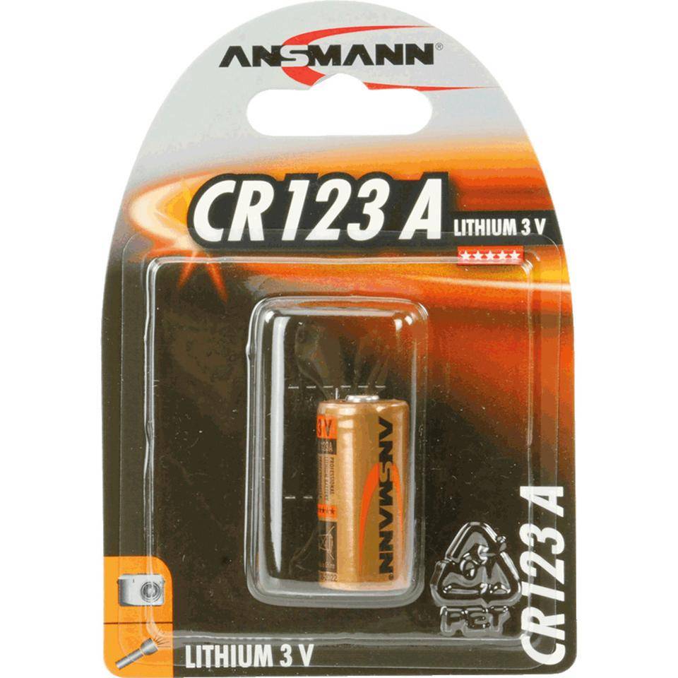 ANSMANN Lithium-Batterie CR123A, Spannung 3 V, 17g-1