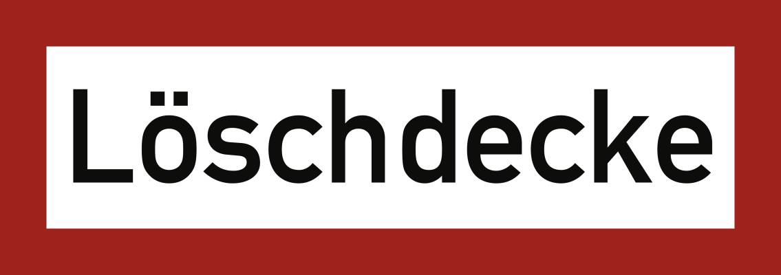 Aufkleber Löschdecke, Folie, 210x74 mm-0