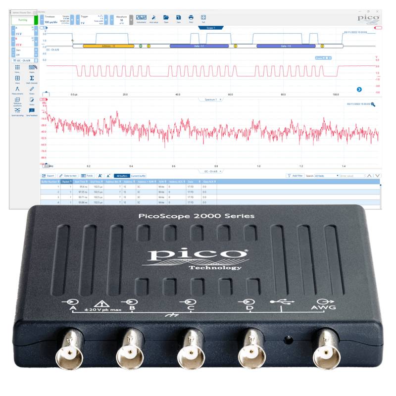 Pico Technology PicoScope 2408B | USB-Oszilloskop, DSO, 4-Kanal, 100 MHz (PQ018)-0