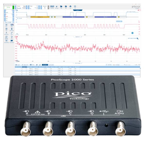 Pico Technology PicoScope 2405A | USB-Oszilloskop, DSO, 4-Kanal, 25 MHz (PQ015)